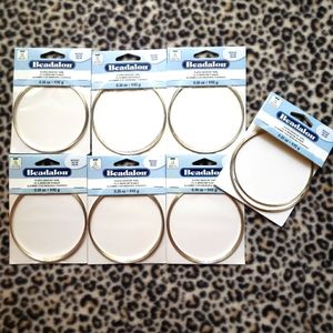 Beadalon Plated Memory Wire, Flat, Necklace, Silver Plated, 0.35 oz (7 Packages)